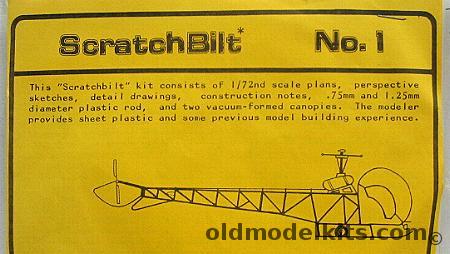 Scratchbilt 1/72 Bell 47, 1  plastic model kit